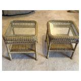 Wicker Lamp Tables