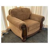 Modern Wood Accent Armchair