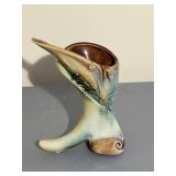 Vintage Hull Pottery Cornucopia Vase