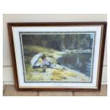 Framed Artwork - An Afternoon by Lake Geneva by