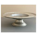 Hand Forged Aluminum Pedestal Cake Plate
