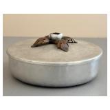 Hammered Aluminum Casserole Dish with Lid