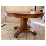 Empire Oak Round Pedestal Dining Table