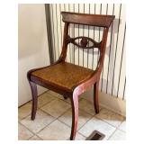 Regency Style Carved Mahogany Side Chair