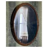 Oval Ornate Gold Framed Wall Mirror