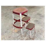 Vintage Metal Step Stool