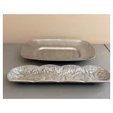 Silver Tone Serving Trays