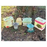 Bird Feeders and Tomato Baskets