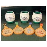 Golf Koozie Cups & Tennis Coasters