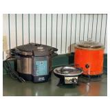 Revere InstaPot, Oster Super Pan & Rival Crock Pot