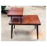 MCM Two-Tier Step End Table