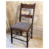 Antique Chair with Needlepoint Seat