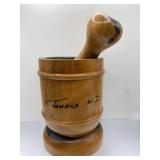 Wooden Mortar & Pestle from Jamaica
