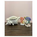 Large Seashell & Fish Decor