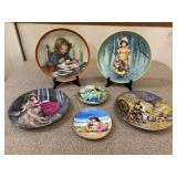 Collector Plates Group of 6 Girls & Moms