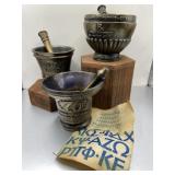 Pharmacy Fraternity Mortar & Pestel & 2 Others