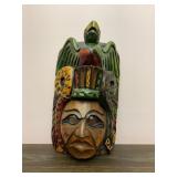 Wood Tiki Style Folk Art Mask