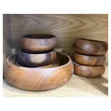 Wooden Salad Bowl Set