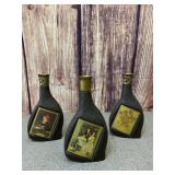 Jim Beam Set of 3 Collector Decanters