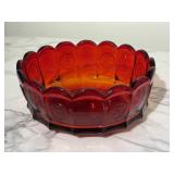 Fostoria Ruby Red Coin Glass Bowl