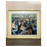 Renoir Crowd of People Framed Print