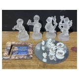 M.I. Hummel Frosted Figurines and Miniature Tea