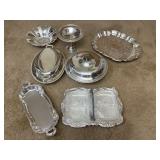Silver Serving Dishes (markings pictured)