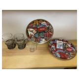 Coca Cola Collector Plates & Glasses