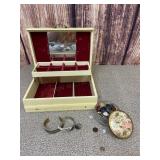 Vintage Jewelry Box Bracelets & Old Buttons