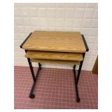 2 Tier Rolling Computer Desk