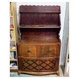 2 Piece China Cabinet with Hutch Top