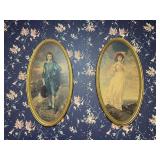 Oval Framed "Pinkie and Blue Boy" Paintings