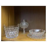 Fostoria Ice Bucket, Jelly Compote and Serving