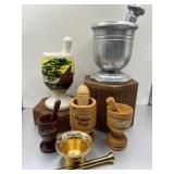 Mortar & Pestle Collection of 6