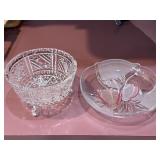 Frosted Glass & Cut Glass Candy Dishes