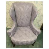 Purple Wingback Arm Chair