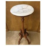 Victorian Style Marble Top Plant Stand