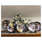 Floral Decor and Collector Plates