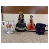 Queen Elizabeth England Cups & Dolls