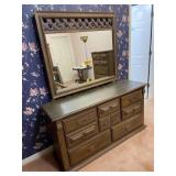 Mediterranean Style Dresser with Mirror