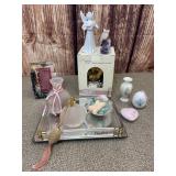 Snow Globe Mirror & Misc Home Decor