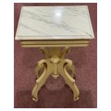 Louis XV Style Marble Top Side Table
