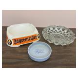 Vintage Ashtrays Inc Advertising Set of 3