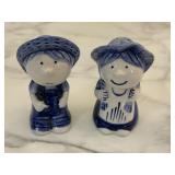 Delft Blue and White Ceramic Dutch Boy and Dutch