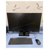 HP Computer Monitor with Keyboard and Mouse