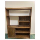 Wooden Bookshelf Entertainment Center