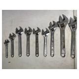 Assorted Crescent Wrenches