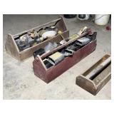 Antique Carpenters Boxes & Hardware