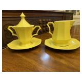 Independence Ironstone Yellow Cream & Sugar Set