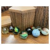 Vintage Marbles Group of 9